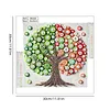 Summer Green Button Tree DIY Button Art Painting Kit 30x30cm