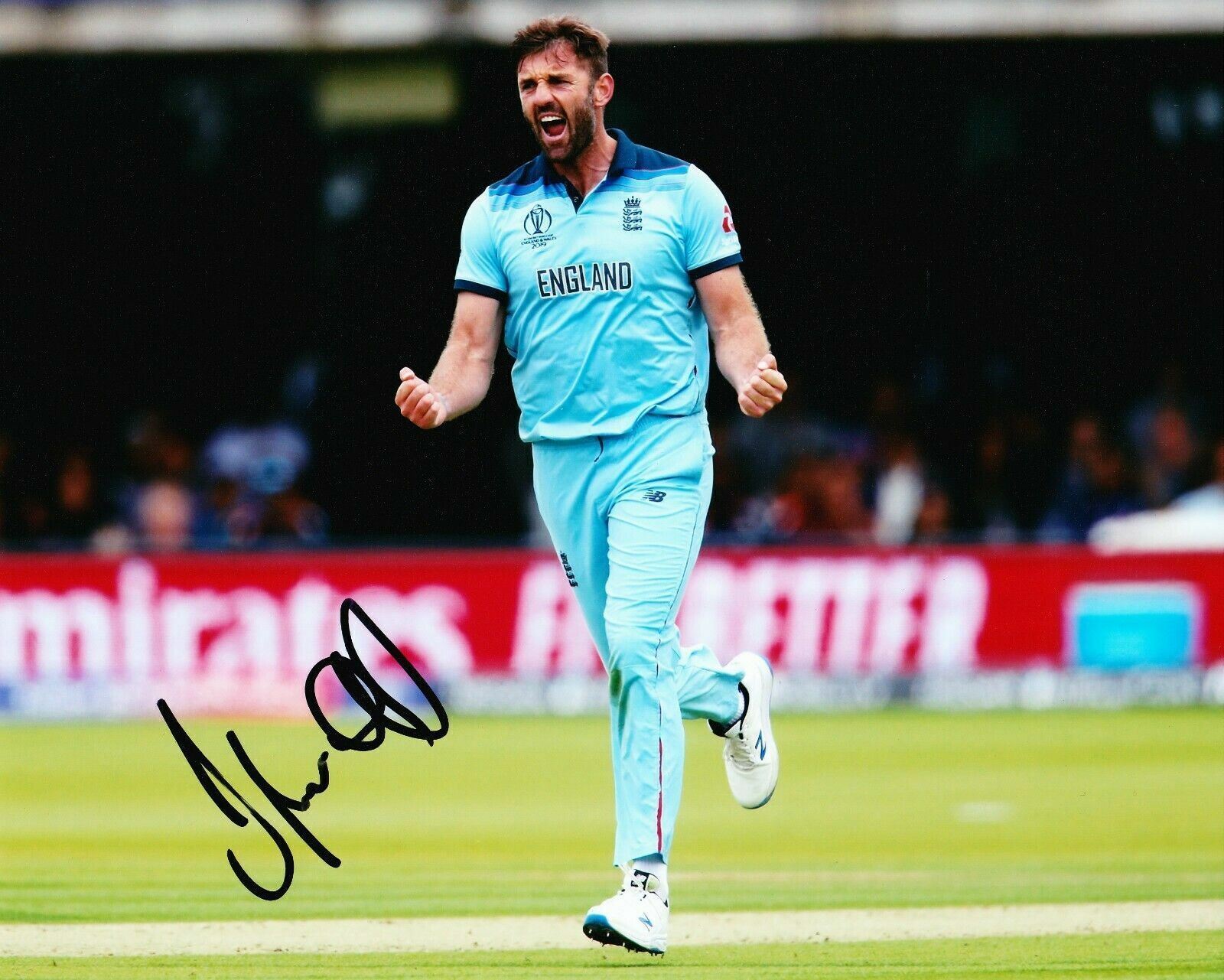 Liam Plunkett Signed 10X8 Photo Poster painting 2019 England CRICKET World Cup AFTAL COA (2549)