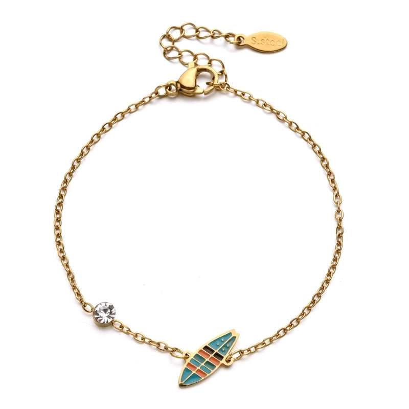 Basic Minimalist Classic Style Letter Hot Air Balloon Heart Shape 304 Stainless Steel Bracelets In Bulk