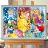 Disney Prinzessin - runder Bohrer Diamantmalerei - 40 * 30cm