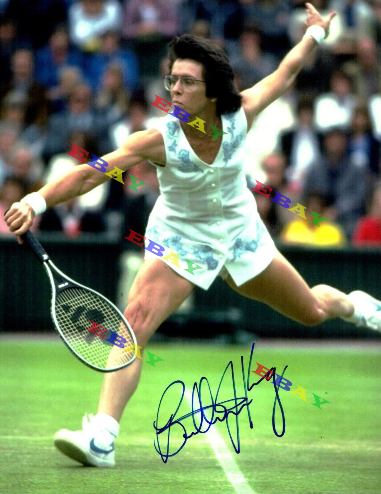 Billie Jean King Tennis Wimbleton US Open Autographed Signed 8x10 Photo Poster painting Reprint