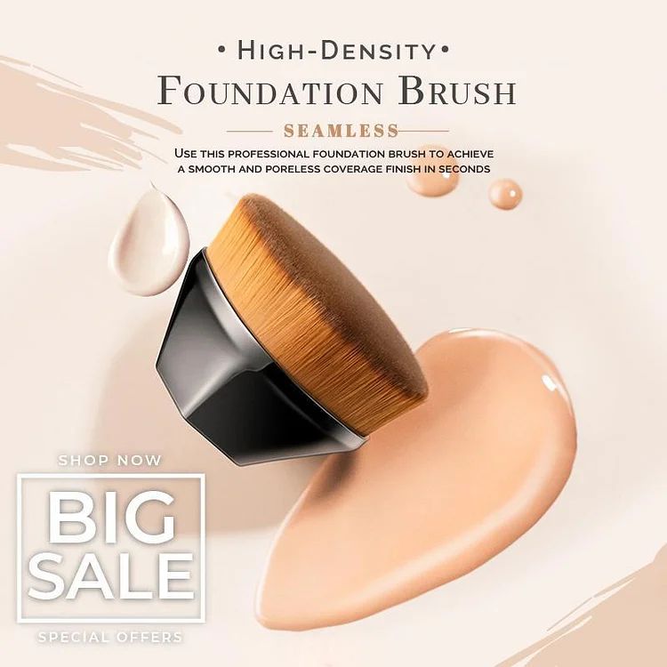 High-Density Seamless Foundation Brush