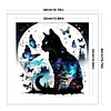 Black Cat Butterfly-11CT Stamped Cross Stitch 40*40cm