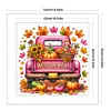Pumpkin Truck-11CT Stamped Cross Stitch 50*50cm/19.69*19.69in
