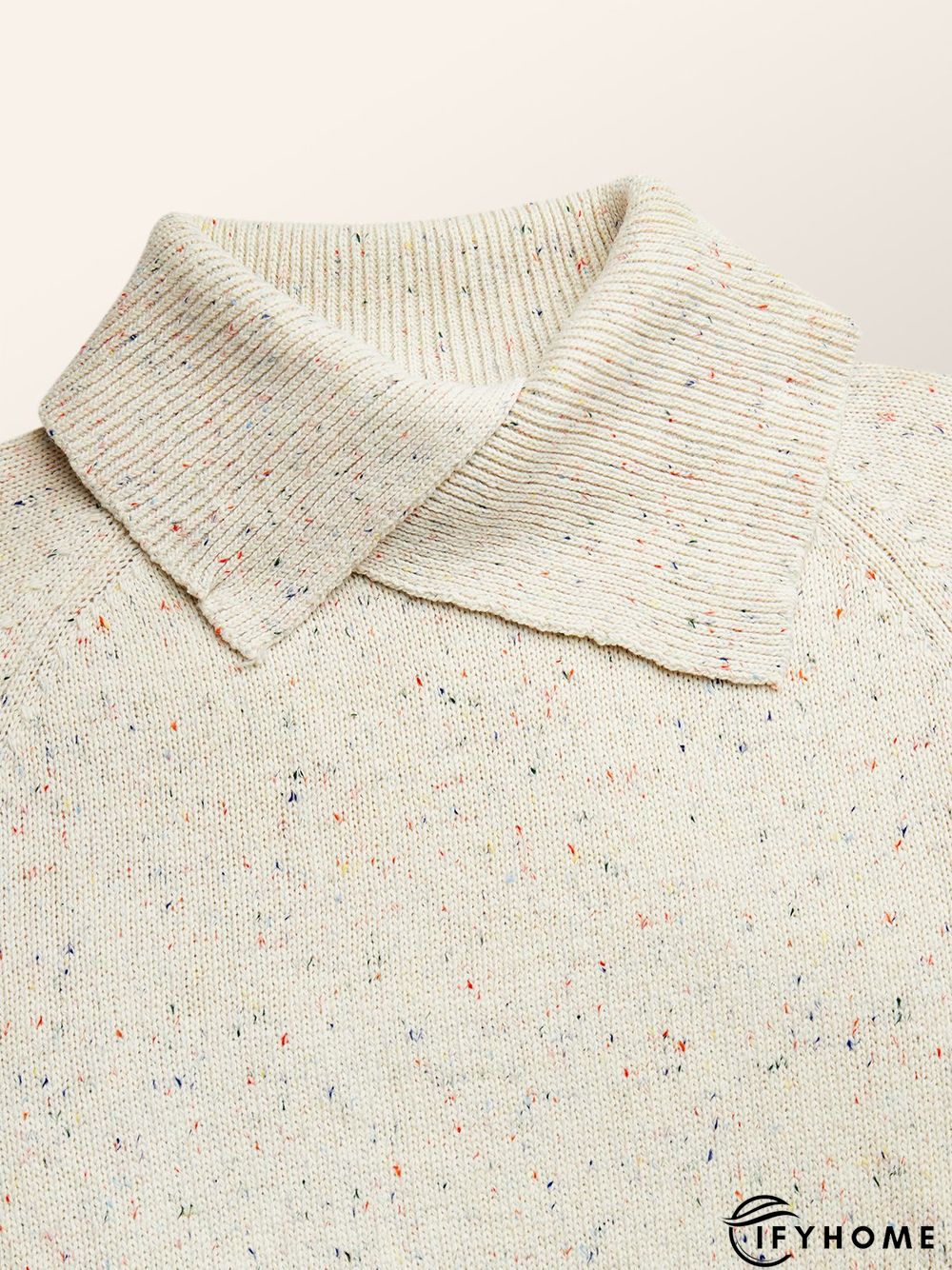 Long sleeve Regular Fit Plain Casual Sweater | IFYHOME