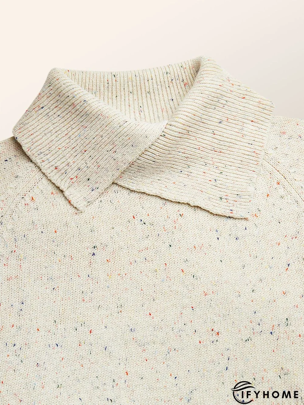 Long sleeve Regular Fit Plain Casual Sweater | IFYHOME