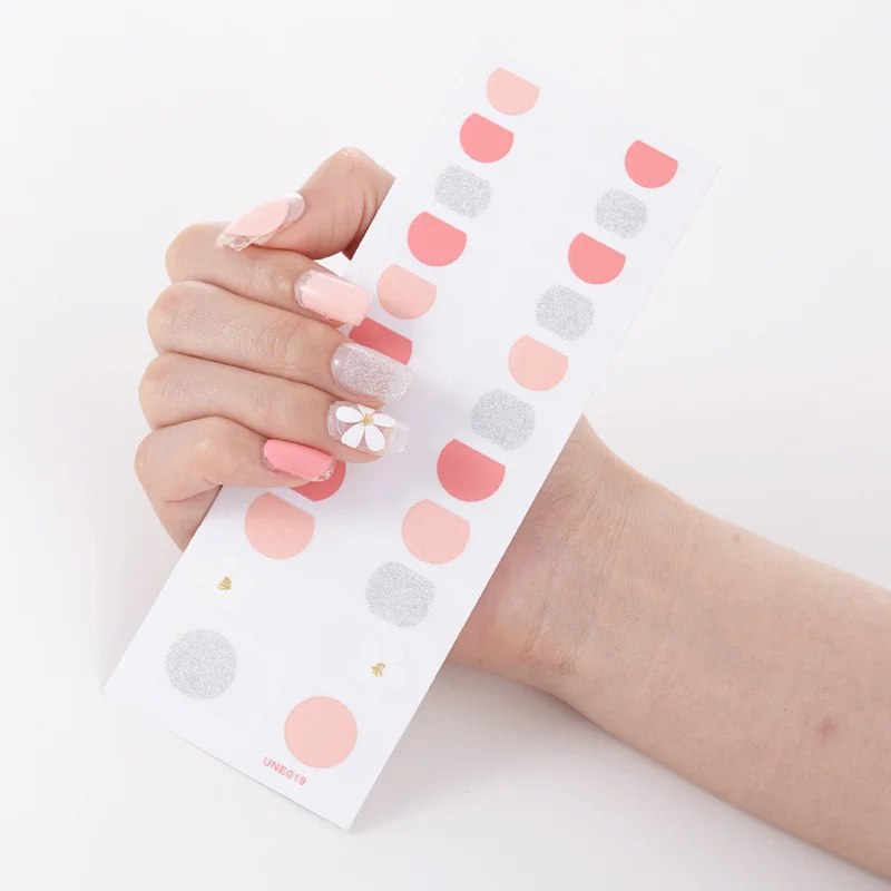 Churchf Fashionable Blue Diamonds Nail Art Stickers Collection Manicure DIY Nail Polish Strips Wraps for Party Decor-Nail Inspo