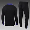 Joyfball 2025/2026 Barcelona Half-Pull Training Suit Black Football Shirt 1:1 Thai Quality