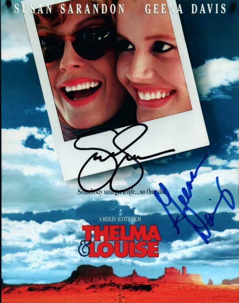 Geena Davis Sarandon THELMA & LOUISE autographed 8x10 Photo Poster painting signed Photo Poster painting COA