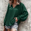 Women's V-Neck Lace Paneled Blouses