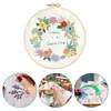 【Limited Stock Sale】Flowers-DIY Embroidery Kit with Pattern Cotton Threads Needles Hoop 30*30cm/11.8*11.8in tapestrymarket