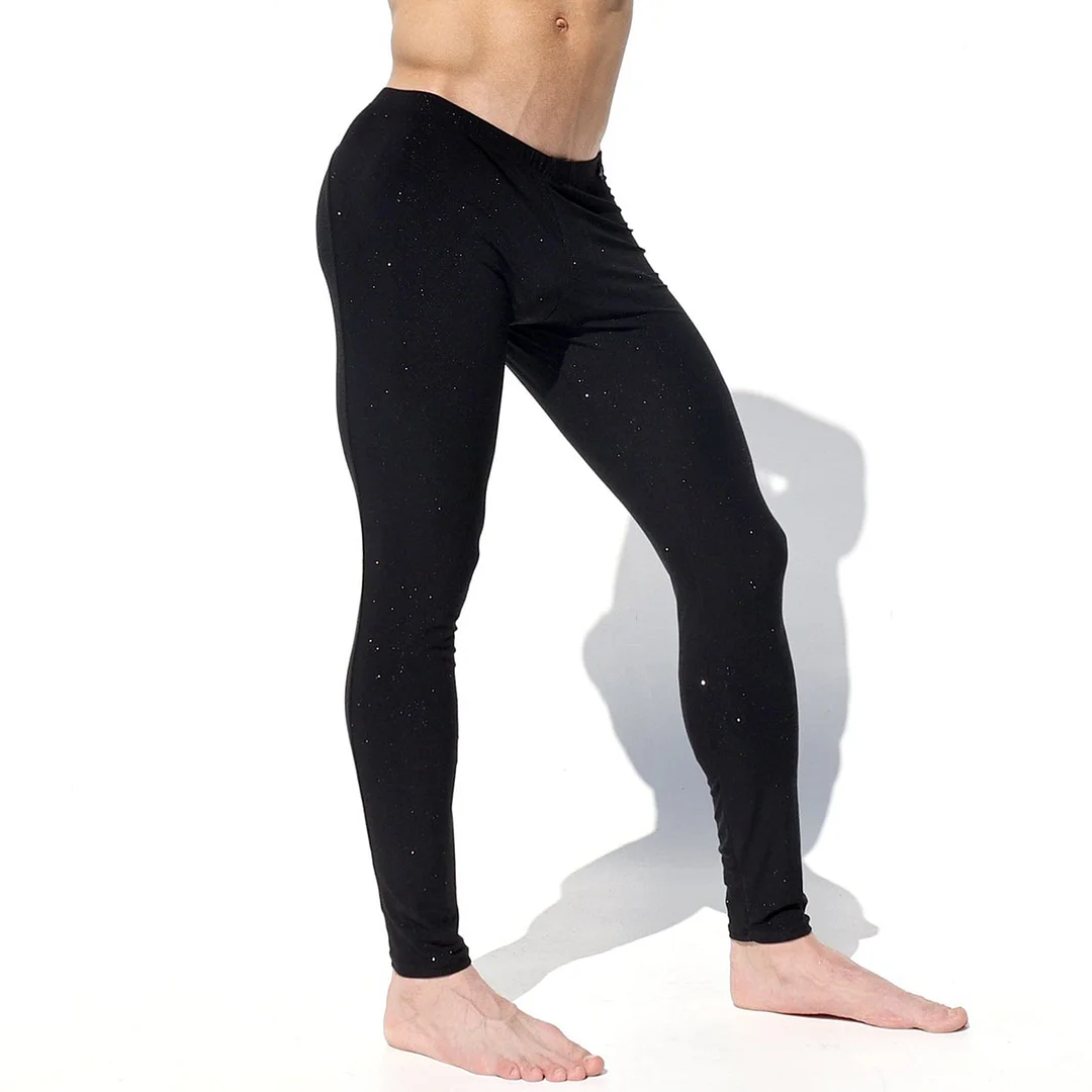 Men's Silver-plated Glitter Pure Cotton Skinny Slim-fit Trousers-inspireuse