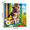 Framed Diamond Painting - Full Round Drill - Dog (25x25cm)
