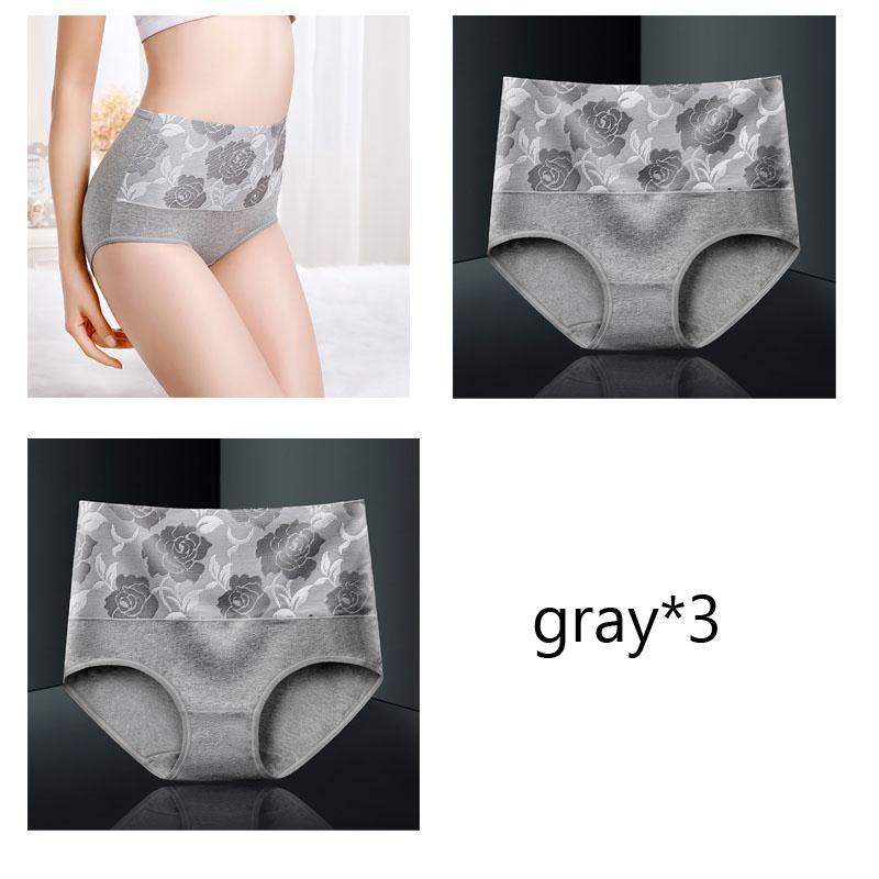  thdmladies Plus Size Cotton Underwear High Waist Panties thedmladies