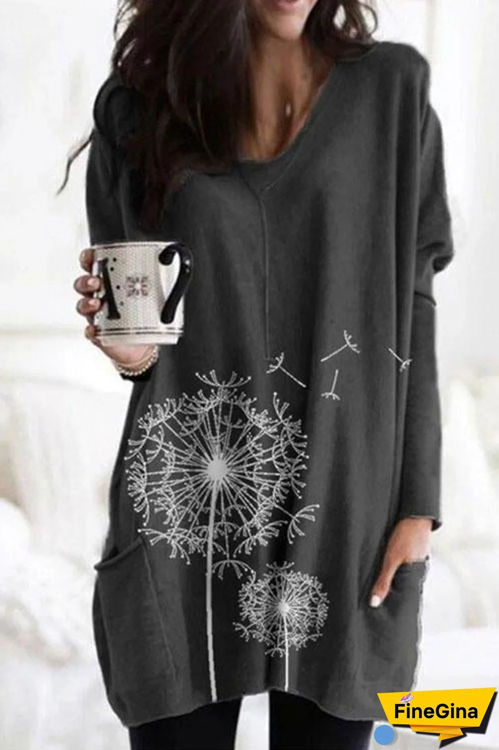 Dandelion Loose Fit Sweatshirt T-shirt