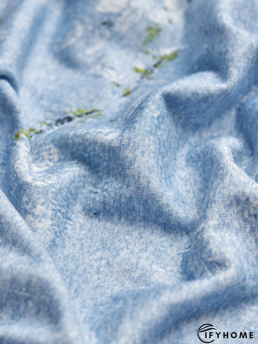 Women's Vacation Buttoned V Neck Loose Floral Printed Tunic T-Shirt | IFYHOME