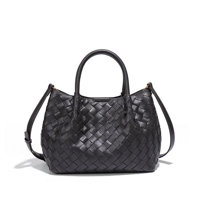 Women’s Medium Pu Leather Solid Color Streetwear Square Magnetic Buckle Handbag