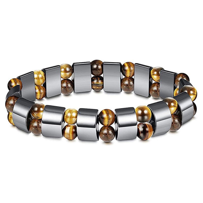 Bracelet Magnet Yoga Beaded Elastic Bracelet Hot Selling Bracelet Female Bracelet Male Black Gall Stone Jewelry