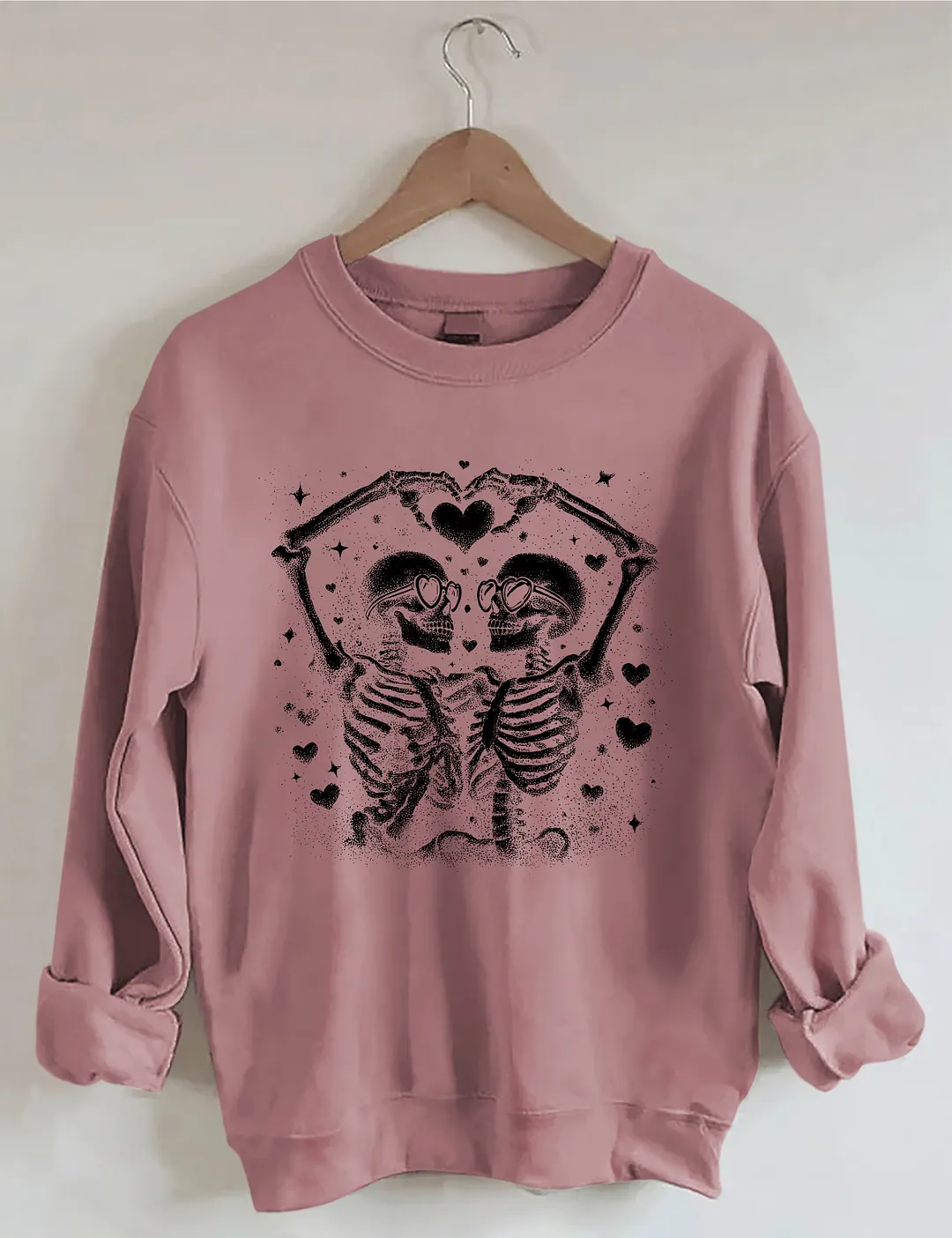 Valentine Skeleton Couple Sweatshirt
