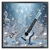 Guitar-11CT Stamped Cross Stitch 40*40cm/15.75*15.75in