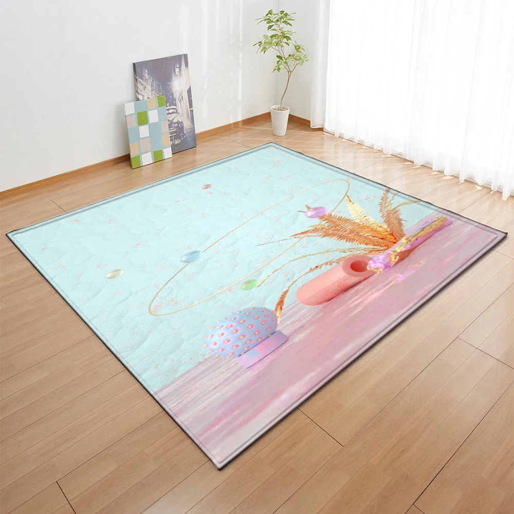 Carpets For Living Room Bedroom Decoration Bedside Mat Home Landscape Pattern Hallway Balcony Children Anti-Slip Floor Large Rug