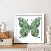 5D DIY Partial Special Shaped Drill Diamond Painting Kit Butterfly Decor With Frame Kit 18x18cm