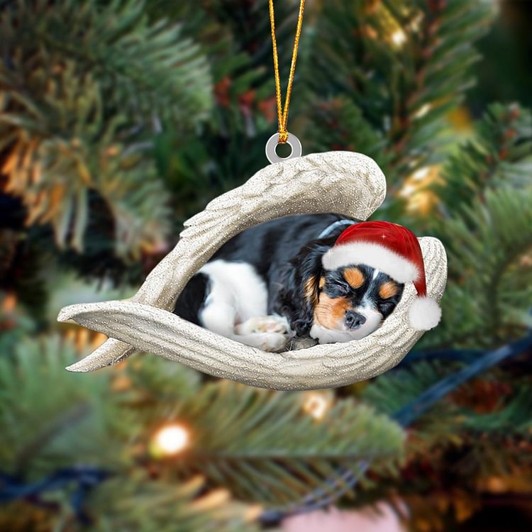 Cavalier King Charles Spaniel Sleeping Angel Christmas Ornament