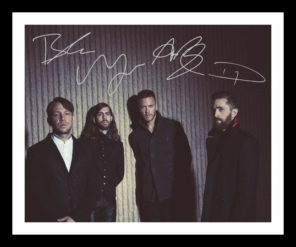 Imagine Dragons Autograph Signed & Framed Photo Poster painting