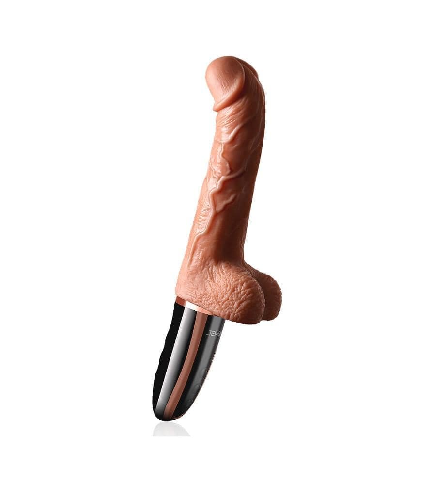 JEUSN Heating 10 Vibrating Telescoping Realistic Dildo-FUNSEXDOLLS
