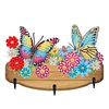 DIY Flower Butterfly Diamond Art Craft Wall Hooks A Row of 3 Hooks Kit