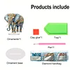 2D Flat Elephant DIY Acrylic Table Top Diamond Painting Ornament Kits for Adults
