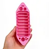 Boat-Shaped Cross Stitch Floss Organizer Tray - 8-Slot Thread Holder & Needle Storage Station for Embroidery Tools tapestrymarket