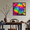 Diamond Painting -DIY Round Drill Colorful Leaves(40x40cm)