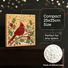 (25x25cm)DIY Pearl Painting Xmas Framed Handmade Pearl Material Art Kit Living Room Decor
