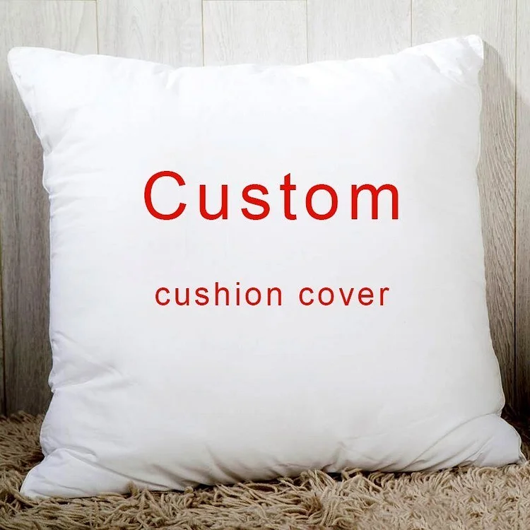 Custom Pillow Case Personalized Cozy Pillowcase Printed Your Design Picture Text Home Decorative Pillows Household Gifts 45x45cm