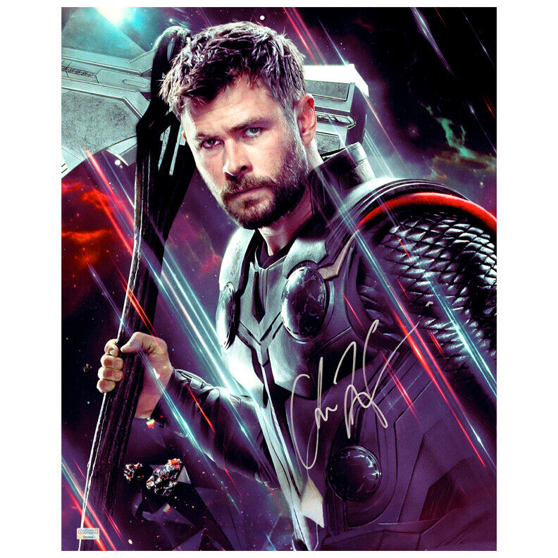 Chris Hemsworth Autographed Avengers: Endgame Thor 16x20 Photo Poster painting