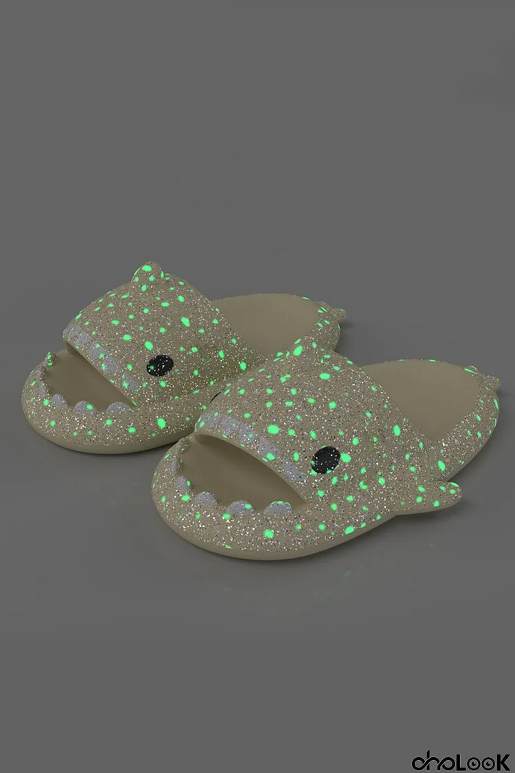 Glow-in-the-dark Shark Slippers