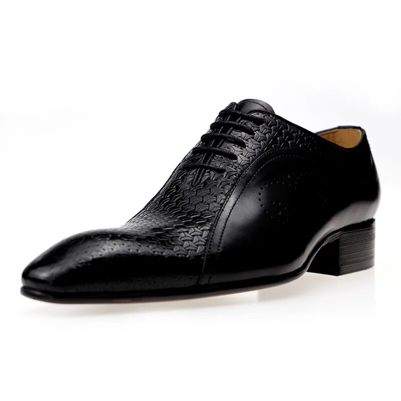 VCSHOES Dress Men Wedding Chaussure Homme Oxford For Man Shoe Leather Sapato Office Pointed Formal Shoes