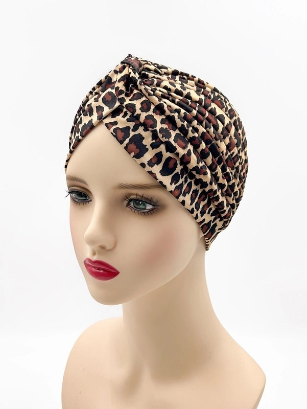 New Color Printed Leopard Print Indian Hat Popular Headscarf Cap Baotou Hat