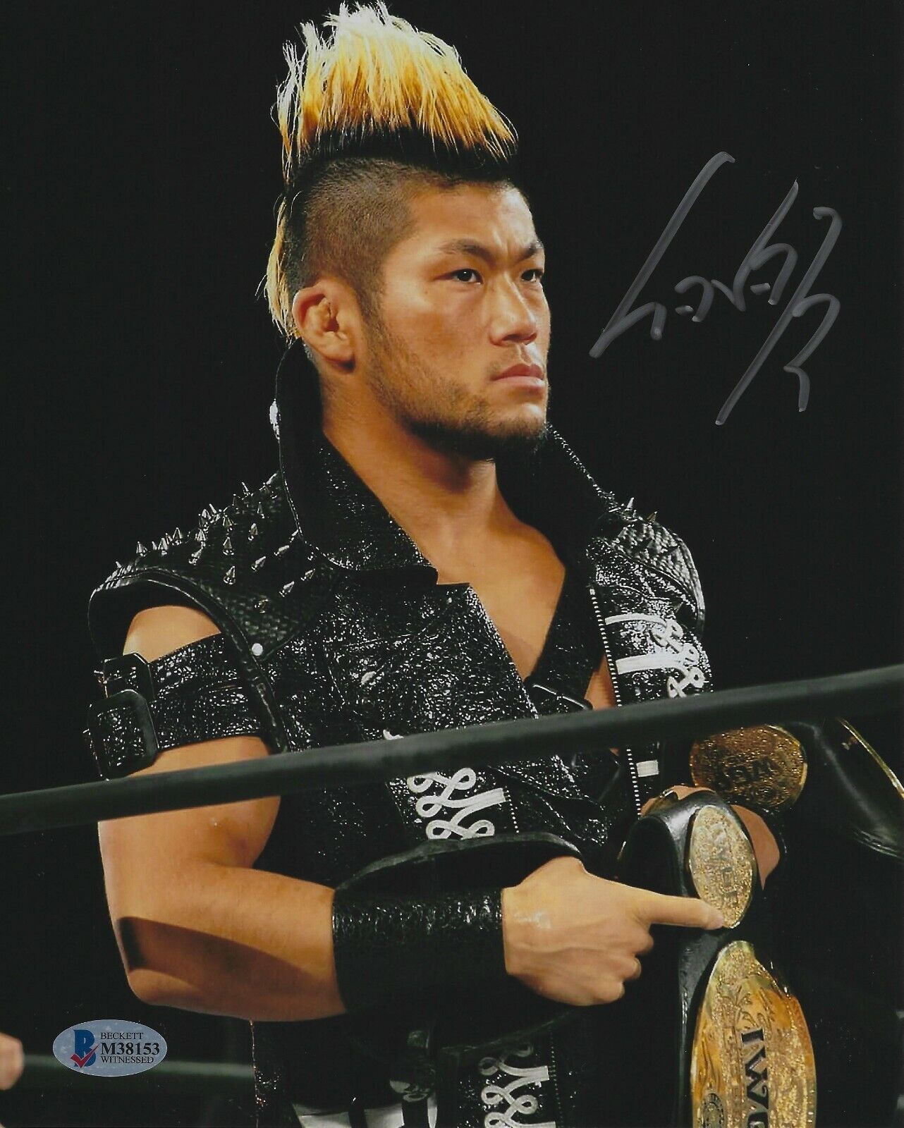 Sanada Signed 8x10 Photo Poster painting BAS Beckett COA New Japan Pro Wrestling LIJ Autograph 5