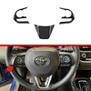 适用于22款卡罗拉锐放改装方向盘装饰框按键贴片亮片方向盘贴饰条