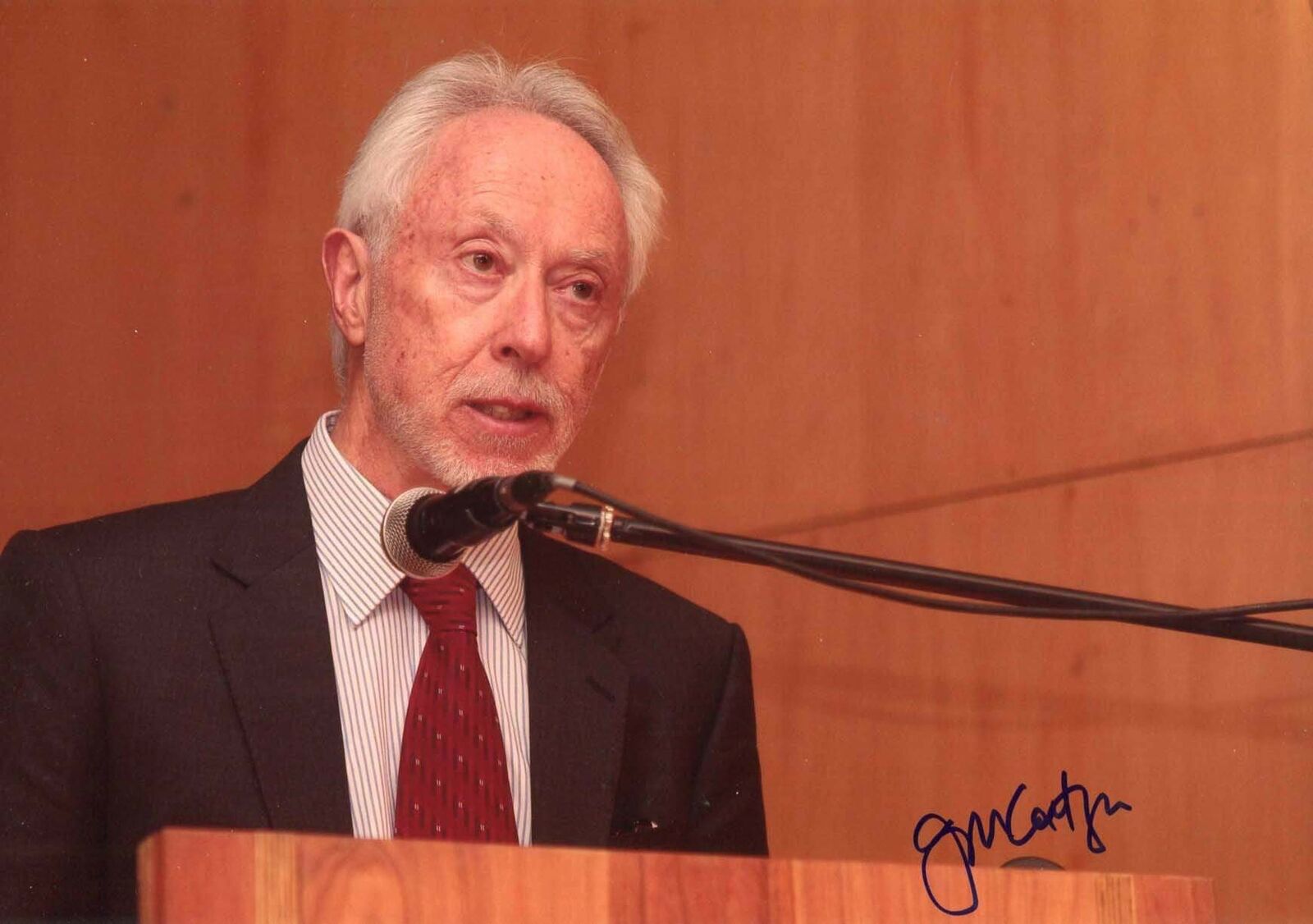 J. M. Coetzee NOBEL PRIZE IN LITERATURE autograph, IP signed Photo Poster painting