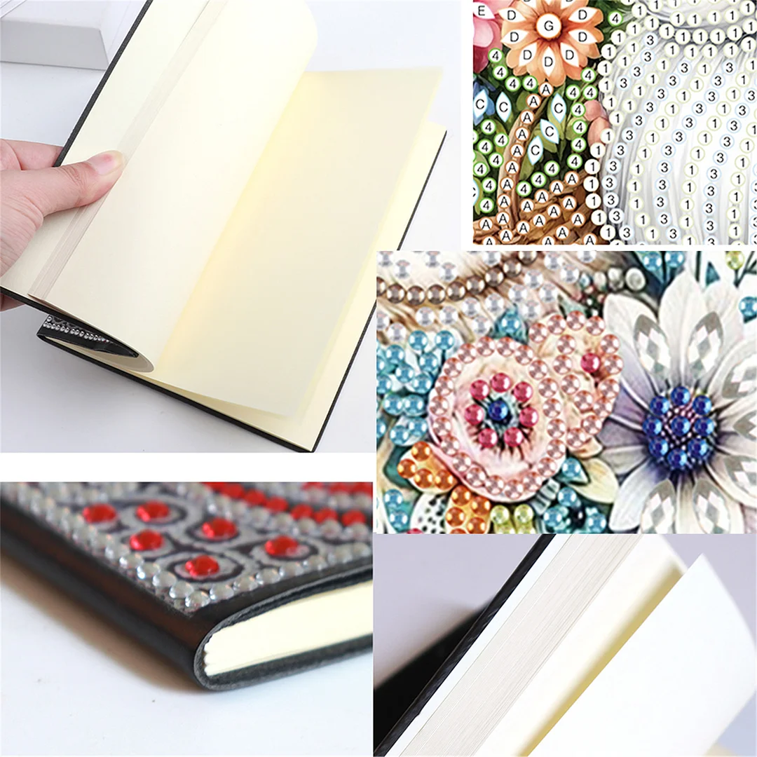 2pcs Owl Partial DIY 50 Pages A5 Diamond Painting Notebook for Study Drawing