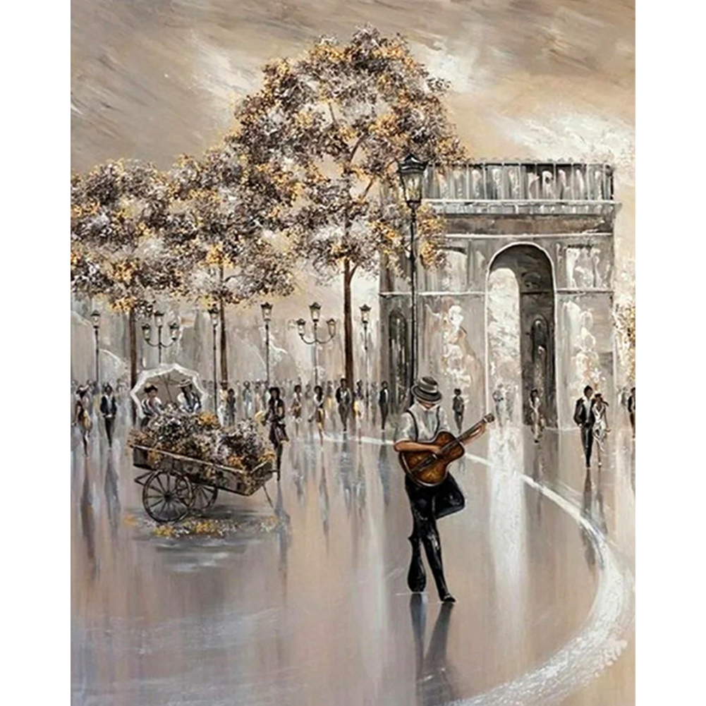 Abstract Figure-Paint by Numbers-16"x20"/40x50cm