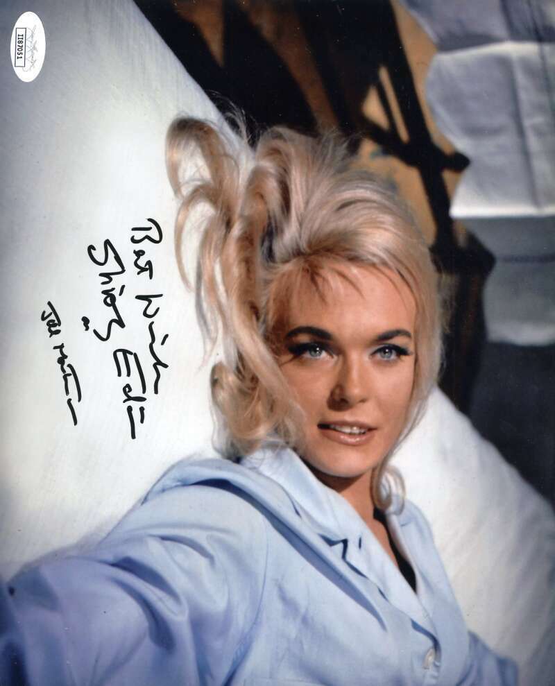 Shirley Eaton JSA Cert Signed 8x10 James Bond Photo Poster painting Autograph