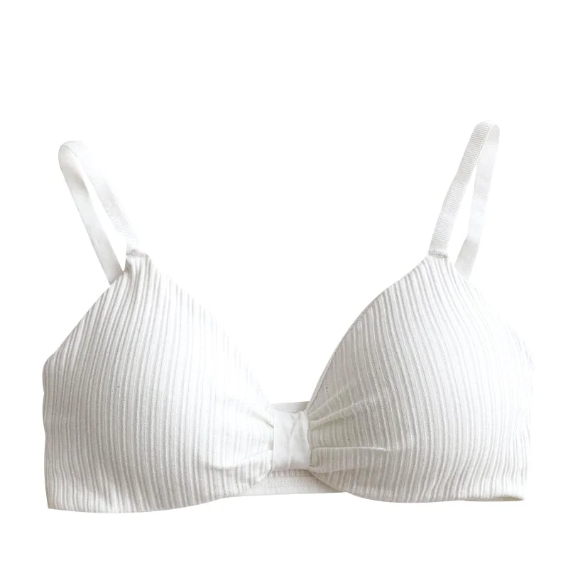 Korean Style Bralette Seamless Deep V Sports Bra Tube Top Sexy Women Underwear Crop Top Bra Push Up Bra For Female Triangle Cup