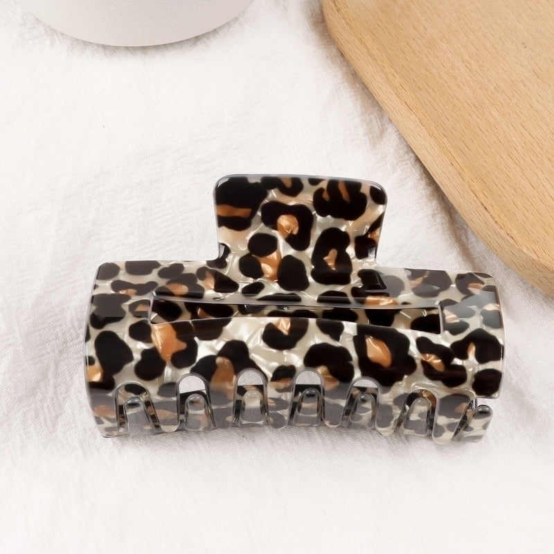 Mao Chen Ornament Barrettes Shark Clip Temperament Leopard Print Grip Autumn And Winter Hot Sale High Sense Clip Hair Accessories Barrettes