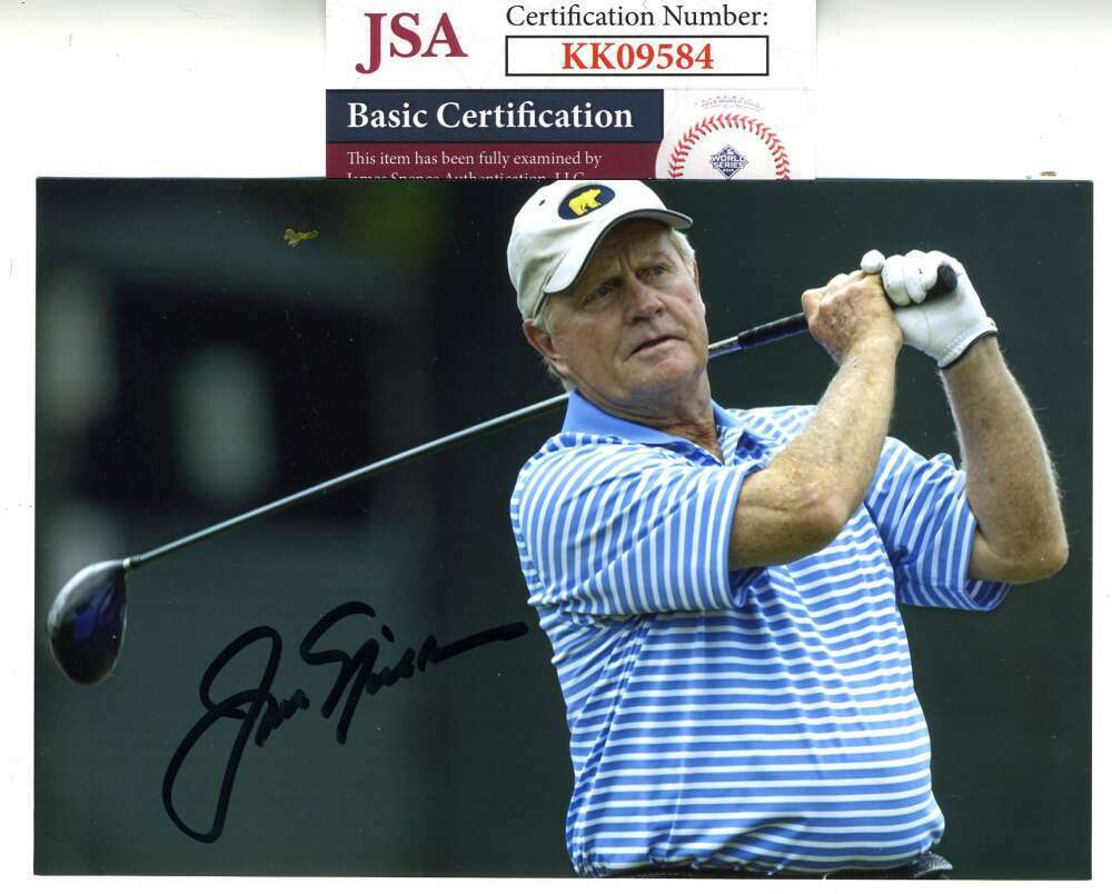 Jack Nicklaus JSA Coa Signed 4x6 Photo Poster painting Autograph