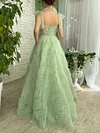 Sage Green Sweetheart Bodice Ruched Prom Dress Ribbon Strap A Line Corset Ball Gown Tea Length Bridesmaids Robe Fairycore Cottagecore