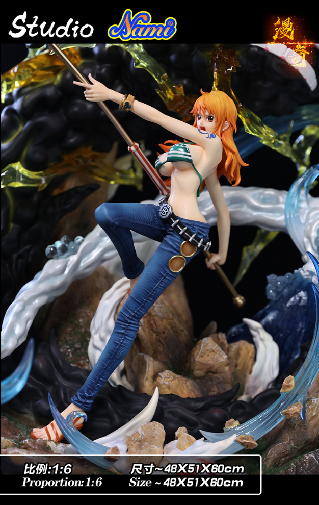 PRE-ORDER MONKEY D Studio One Piece Nami with LED 1/6 Statue(GK)